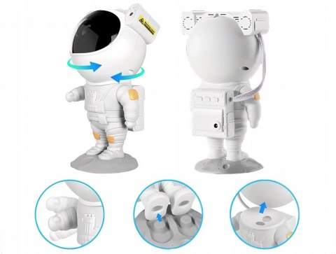 Astronauta rzutnik projektor gwiazd mgławic Lampka LED Laser Astronauta rzutnik projektor gwiazd mgławic Lampka LED Laser