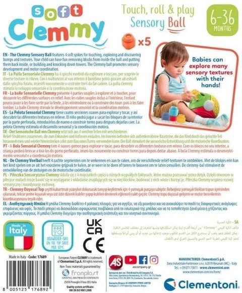 Clemmy Piłeczka Sensoryczna miękkie klocki Clemmy Piłeczka Sensoryczna miękkie klocki