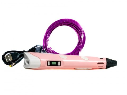 Długopis 3D PEN 2 Filament Drukarka Wkład ABS PLA Różowy Długopis 3D PEN 2 Filament Drukarka Wkład ABS PLA Różowy