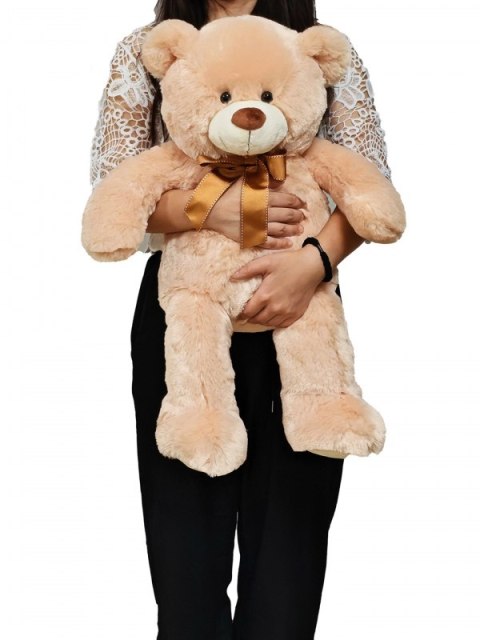 Duży Miś Pluszowy maskotka 70 cm beżowy Duży Miś Pluszowy maskotka 70 cm beżowy