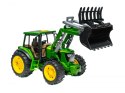 Duży Traktor Rolniczy z łyżką koparka Światło Dźwięk Zielony Duży Traktor Rolniczy z łyżką koparka Światło Dźwięk Zielony