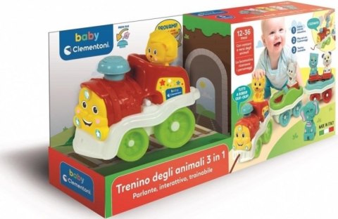 Interaktywny Pociąg ze zwierzątkami 3 w 1 Baby Clementoni#CZ Interaktywny Pociąg ze zwierzątkami 3 w 1 Baby Clementoni#CZ
