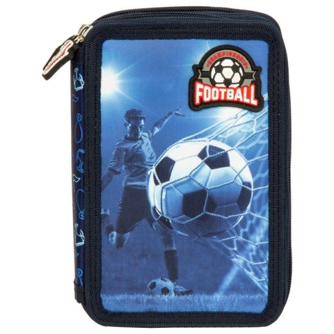 Piórnik dwupoziomowy z wyposażeniem Piłka Football Piórnik dwupoziomowy z wyposażeniem Piłka Football