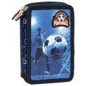 Piórnik dwupoziomowy z wyposażeniem Piłka Football Piórnik dwupoziomowy z wyposażeniem Piłka Football