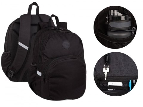 Plecak szkolny młodzieżowy Czarny Rider CoolPack Plecak szkolny młodzieżowy Czarny Rider CoolPack