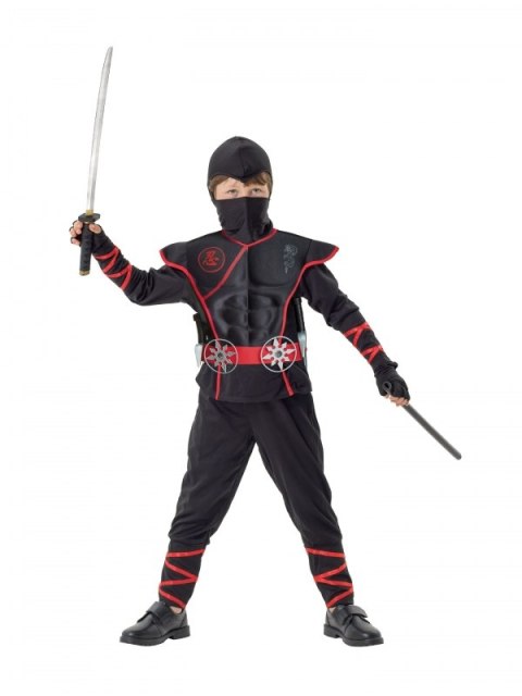 Strój karnawałowy NINJA Skorpion 116 bal kostium przebranie Strój karnawałowy NINJA Skorpion 116 bal kostium przebranie