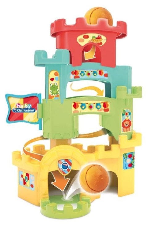 Zamek wieża z kuleczkami zabawka edukacyjna Baby Clementoni Zamek wieża z kuleczkami zabawka edukacyjna Baby Clementoni