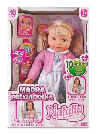 Duża lalka Natalia Mądra Przyjaciółka uczy mówi polsku Duża lalka Natalia Mądra Przyjaciółka uczy mówi polsku