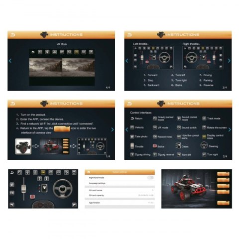 Samochód zdalnie sterowany OFF ROAD WIFI Kamera HD Aplikacja Samochód zdalnie sterowany OFF ROAD WIFI Kamera HD Aplikacja