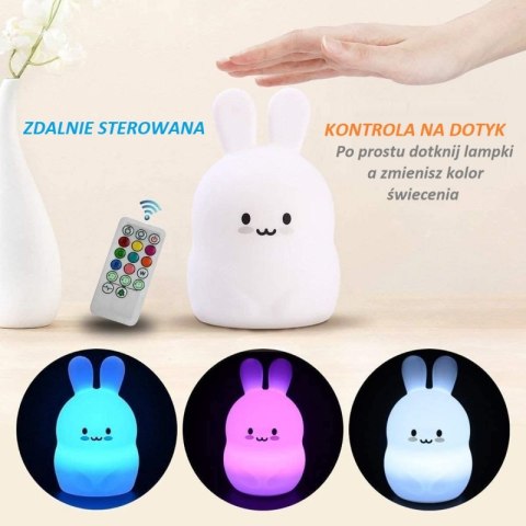 Śliczny Króliczek Lampka silikonowa na pilota Śliczny Króliczek Lampka silikonowa na pilota