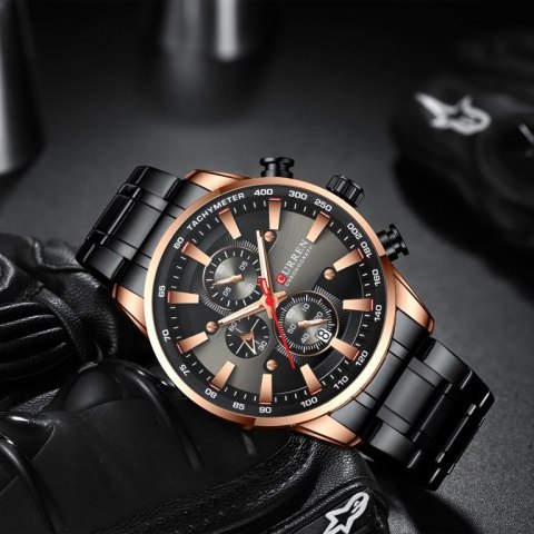 ZEGAREK MĘSKI CURREN 8351 (zc022d) CHRONOGRAF +BOX ZEGAREK MĘSKI CURREN 8351 (zc022d) CHRONOGRAF +BOX