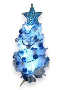 GOTOWA MINI CHOINKA BIAŁA LED UBRANA ŚWIĄTECZNA DEKORACJA 40cm GOTOWA MINI CHOINKA BIAŁA LED UBRANA ŚWIĄTECZNA DEKORACJA 40cm