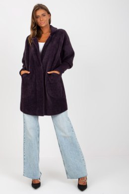 Płaszcz Damski Model MBM-PL-1517.00P Dark Violet - MBM - uniwersalny