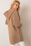 Płaszcz Damski Model MBM-PL-1518.95P Dark Beige - MBM - uniwersalny Płaszcz Damski Model MBM-PL-1518.95P Dark Beige - MBM - uniwersalny