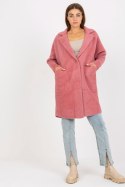 Płaszcz Damski Model MBM-PL-1521.97P Dark Pink - MBM - uniwersalny Płaszcz Damski Model MBM-PL-1521.97P Dark Pink - MBM - uniwersalny