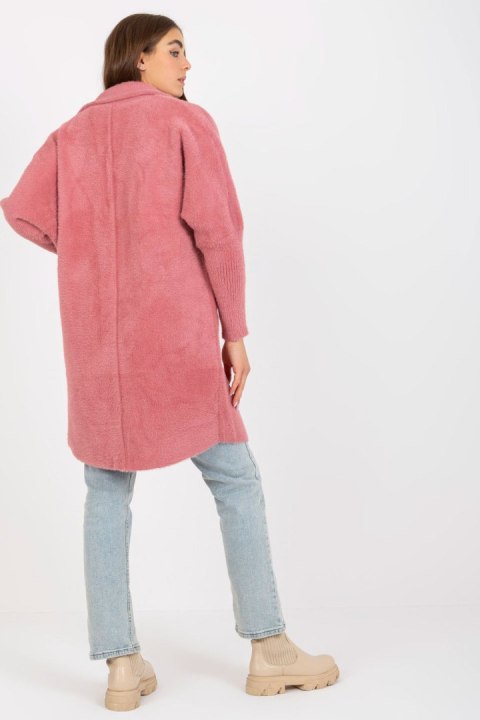 Płaszcz Damski Model MBM-PL-1521.97P Dark Pink - MBM - uniwersalny Płaszcz Damski Model MBM-PL-1521.97P Dark Pink - MBM - uniwersalny