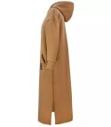 Ciepła bluza damska dresowa Oversize Sukienka Bawełniana Kaptur (Brązowy) Ciepła bluza damska dresowa Oversize Sukienka Bawełniana Kaptur (Brązowy)