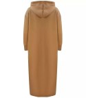 Ciepła bluza damska dresowa Oversize Sukienka Bawełniana Kaptur (Brązowy) Ciepła bluza damska dresowa Oversize Sukienka Bawełniana Kaptur (Brązowy)
