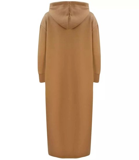 Ciepła bluza damska dresowa Oversize Sukienka Bawełniana Kaptur (Brązowy) Ciepła bluza damska dresowa Oversize Sukienka Bawełniana Kaptur (Brązowy)
