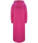 Ciepła bluza damska dresowa Oversize Sukienka Bawełniana Kaptur (Różowy) Ciepła bluza damska dresowa Oversize Sukienka Bawełniana Kaptur (Różowy)