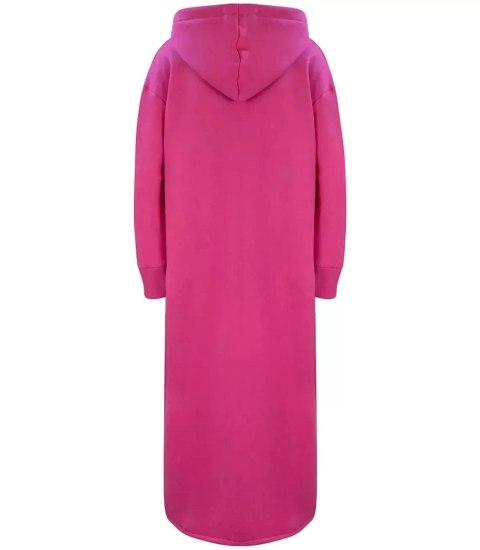 Ciepła bluza damska dresowa Oversize Sukienka Bawełniana Kaptur (Różowy) Ciepła bluza damska dresowa Oversize Sukienka Bawełniana Kaptur (Różowy)