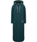 Ciepła bluza damska dresowa Oversize Sukienka Bawełniana Kaptur (Zielony) Ciepła bluza damska dresowa Oversize Sukienka Bawełniana Kaptur (Zielony)