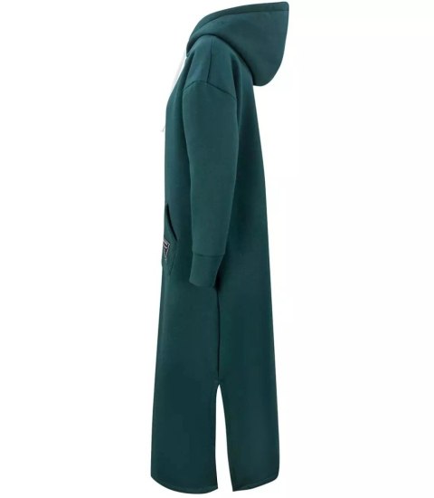 Ciepła bluza damska dresowa Oversize Sukienka Bawełniana Kaptur (Zielony) Ciepła bluza damska dresowa Oversize Sukienka Bawełniana Kaptur (Zielony)