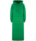 Ciepła bluza damska dresowa Oversize Sukienka Bawełniana Kaptur (Zielony) Ciepła bluza damska dresowa Oversize Sukienka Bawełniana Kaptur (Zielony)