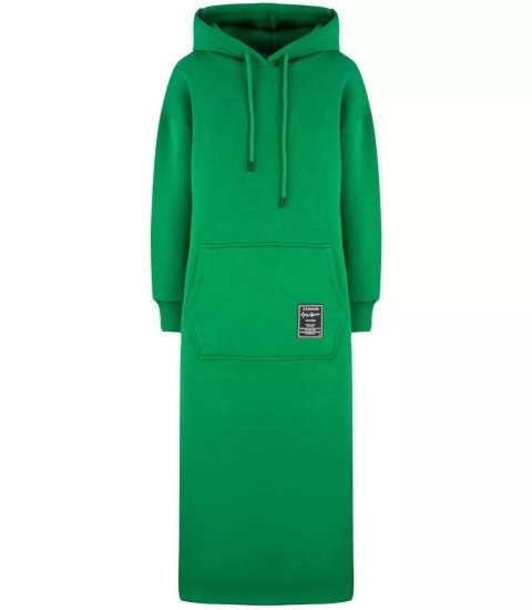 Ciepła bluza damska dresowa Oversize Sukienka Bawełniana Kaptur (Zielony) Ciepła bluza damska dresowa Oversize Sukienka Bawełniana Kaptur (Zielony)