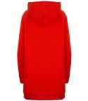 Ciepła oversizowa bluza BASIC hoodie (Czerwony)