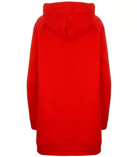 Ciepła oversizowa bluza BASIC hoodie (Czerwony)