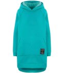 Ciepła oversizowa bluza BASIC hoodie (Niebieski) Ciepła oversizowa bluza BASIC hoodie (Niebieski)