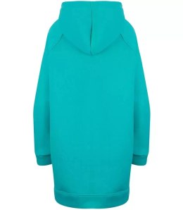 Ciepła oversizowa bluza BASIC hoodie (Niebieski)