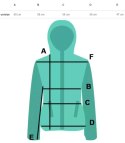 Ciepła oversizowa bluza BASIC hoodie (Niebieski) Ciepła oversizowa bluza BASIC hoodie (Niebieski)