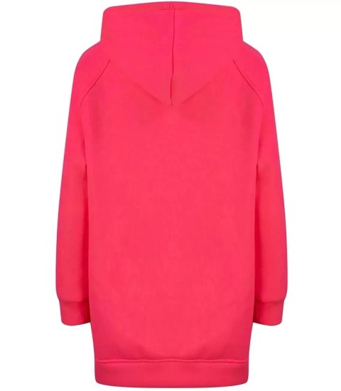 Ciepła oversizowa bluza BASIC hoodie (Różowy) Ciepła oversizowa bluza BASIC hoodie (Różowy)