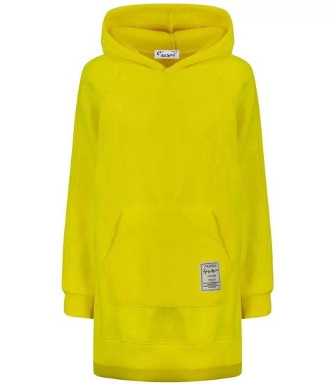 Ciepła oversizowa bluza BASIC hoodie (Żółty) Ciepła oversizowa bluza BASIC hoodie (Żółty)
