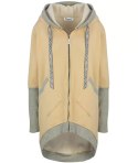Ciepła oversizowa bluza PARKA dresowa (Beżowy) Ciepła oversizowa bluza PARKA dresowa (Beżowy)