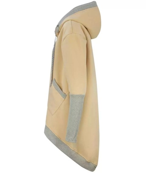 Ciepła oversizowa bluza PARKA dresowa (Beżowy) Ciepła oversizowa bluza PARKA dresowa (Beżowy)