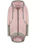 Ciepła oversizowa bluza PARKA dresowa (Różowy) Ciepła oversizowa bluza PARKA dresowa (Różowy)