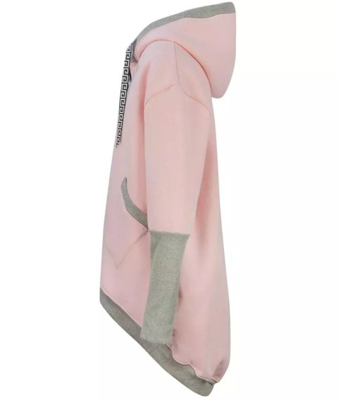Ciepła oversizowa bluza PARKA dresowa (Różowy) Ciepła oversizowa bluza PARKA dresowa (Różowy)
