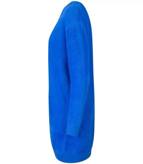 Ciepły płaszczyk kurtka ALPAKA Kardigan Elegancki TINA (Niebieski) Ciepły płaszczyk kurtka ALPAKA Kardigan Elegancki TINA (Niebieski)