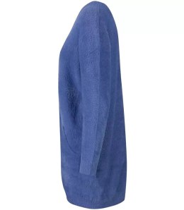 Ciepły płaszczyk kurtka ALPAKA Kardigan Elegancki TINA (Niebieski)