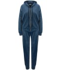 Damski dres sportowy welur bluza spodnie kaptur (Zielony) Damski dres sportowy welur bluza spodnie kaptur (Zielony)
