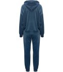 Damski dres sportowy welur bluza spodnie kaptur (Zielony) Damski dres sportowy welur bluza spodnie kaptur (Zielony)