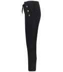 Eleganckie spodnie materiałowe z guzikami MARTA (Czarny) Eleganckie spodnie materiałowe z guzikami MARTA (Czarny)