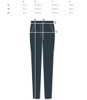 Eleganckie spodnie materiałowe z guzikami MARTA (Czarny) Eleganckie spodnie materiałowe z guzikami MARTA (Czarny)