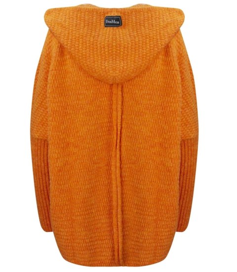 GRUBY sweter KARDIGAN nietoperz Luźny Ciepły z kapturem (Pomarańczowy) GRUBY sweter KARDIGAN nietoperz Luźny Ciepły z kapturem (Pomarańczowy)