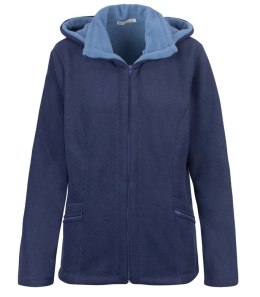 Gruba ciepła bluza Damska POLAR Kaptur Kieszenie Miękka (Granatowy)