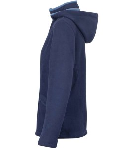 Gruba ciepła bluza Damska POLAR Kaptur Kieszenie Miękka (Granatowy)