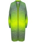Kardigan długi gruby sweter ombre kolorowy (Zielony) Kardigan długi gruby sweter ombre kolorowy (Zielony)